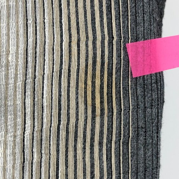 Alembika Ombre stripe Sleeveless oversized linen blend midi dress in Smoke 2 / M - Picture 7 of 16